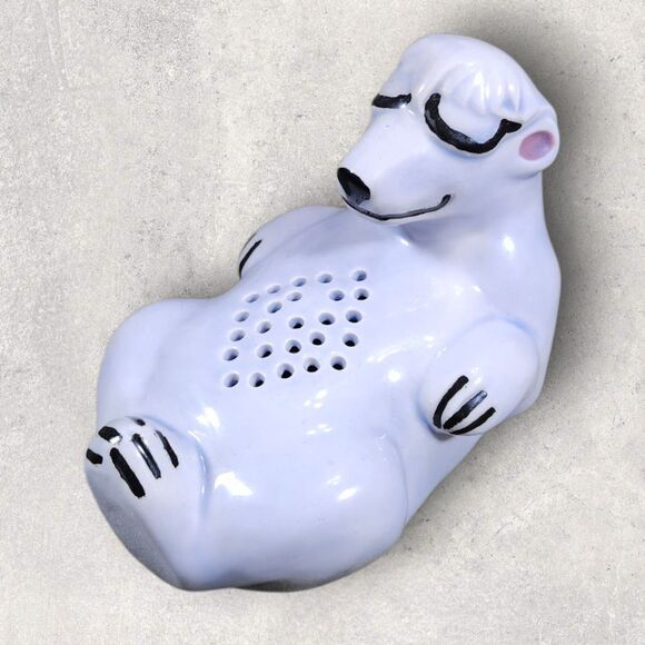 Polar Bear Ceramic Baking Soda Refrigerator Saver Vintage Deodorizer Fresh Food - Picture 1 of 7